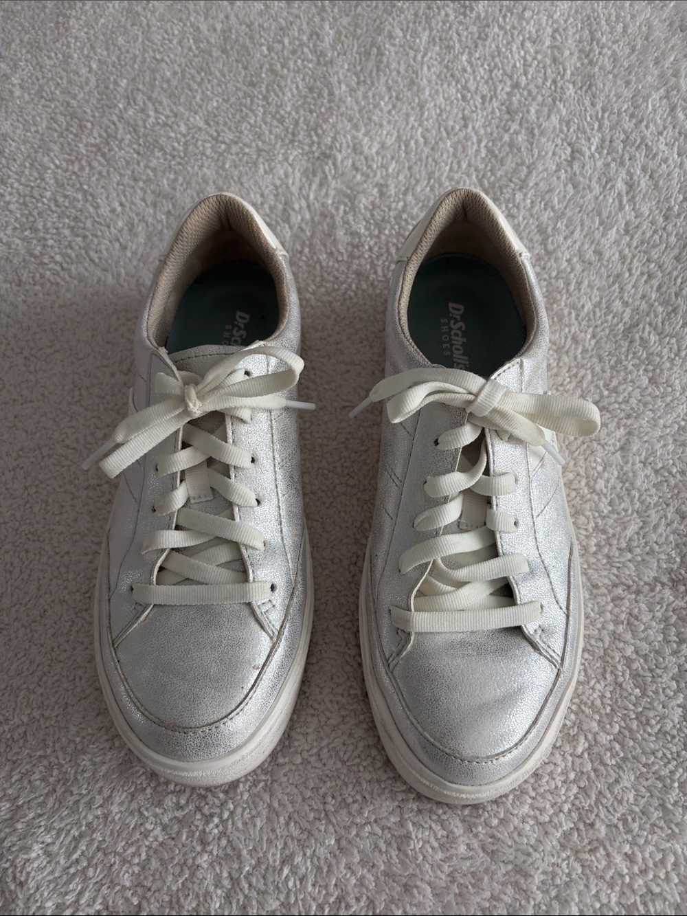 Dr. Scholl's Metallic Silver Women's Sneakers